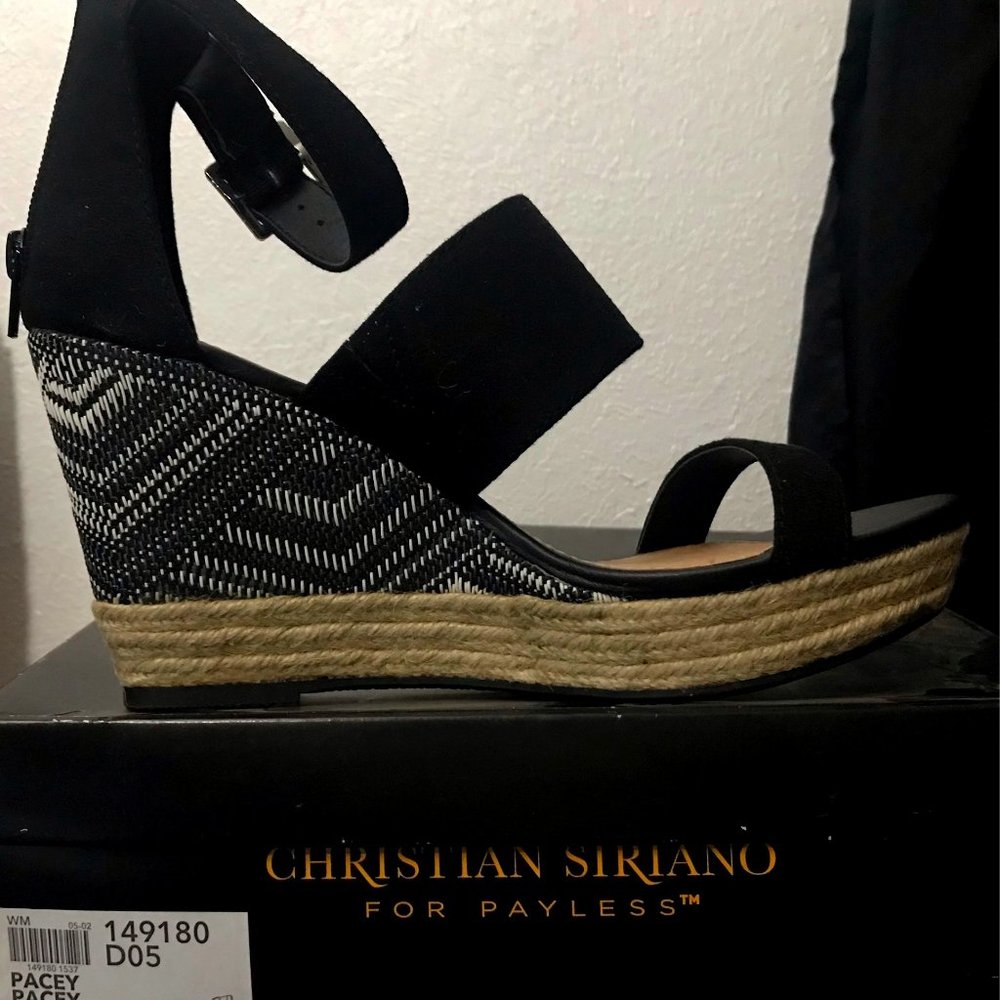 CHRISTIAN SIRANO FOR PAYLESS PACEY PACEY BLACK WOMEN'S SHOES HEELS
